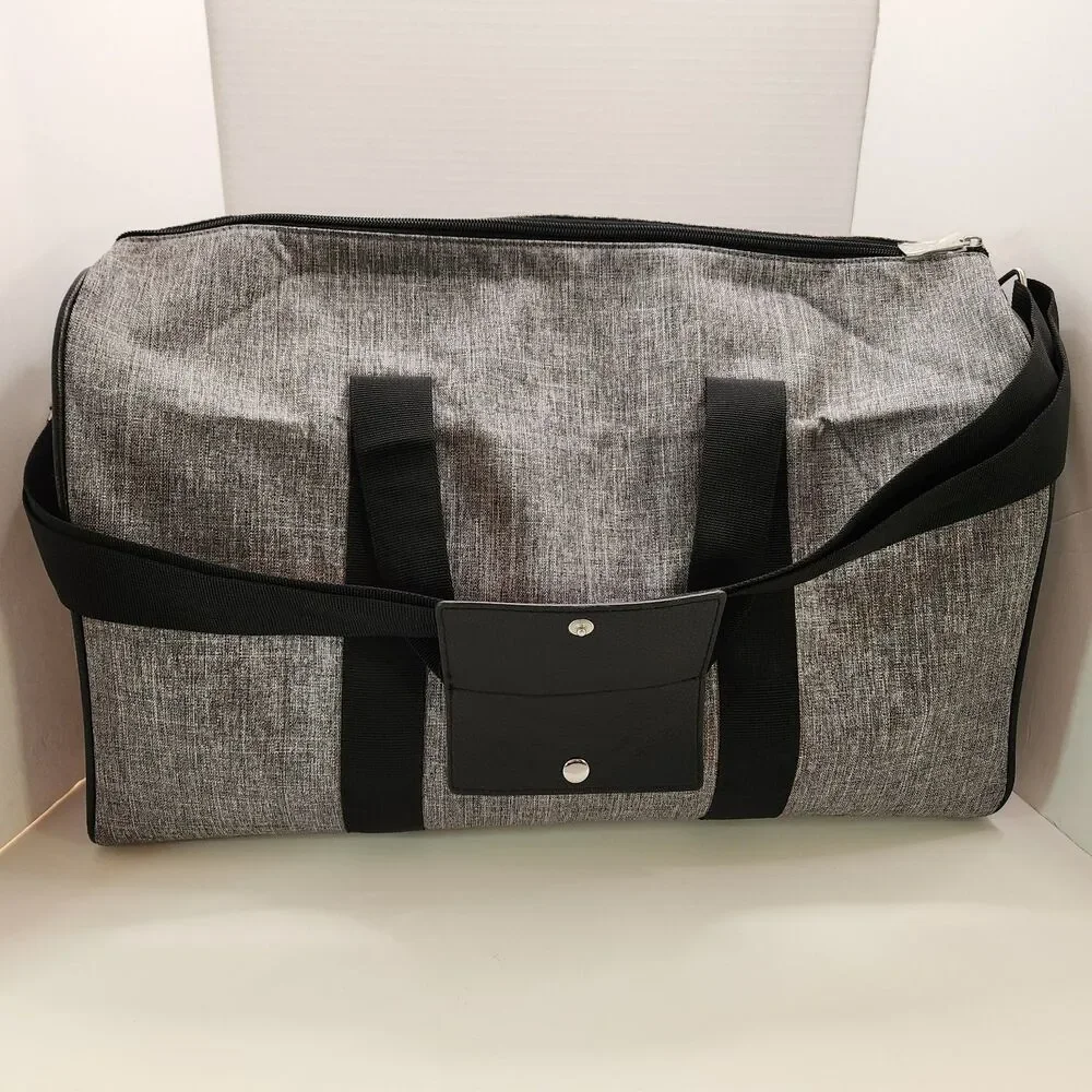 NWT Jimmy Choo Parfums Weekender Travel Gym Duffle Bag Grey NEW